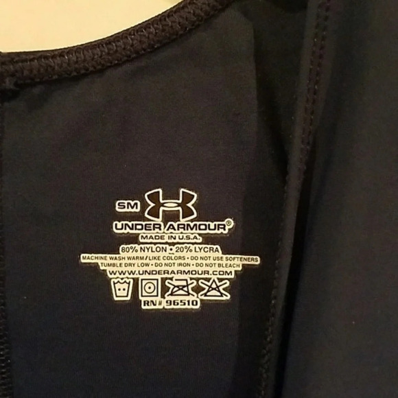 LADIES UNDER ARMOUR NAVY TANK‎ TOP (sz sm) - Picture 2 of 3